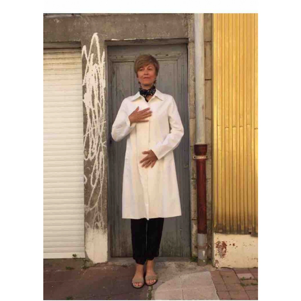 Pre owned Joseph White Coat ModeSens