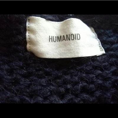 Pre-owned Humanoid Wool Cardi Coat In Blue