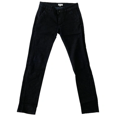 Pre-owned Claudie Pierlot Navy Cotton - Elasthane Jeans
