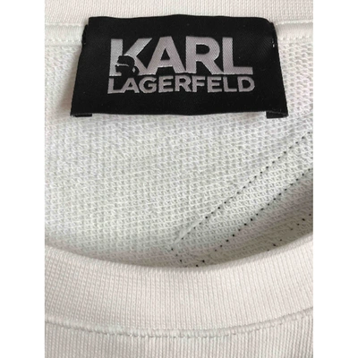 Pre-owned Karl White Cotton Knitwear