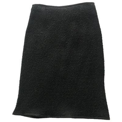 Pre-owned Dolce & Gabbana Wool Mid-length Skirt In Black