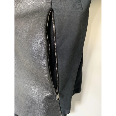 Pre-owned Alessandra Marchi Black Leather Jacket