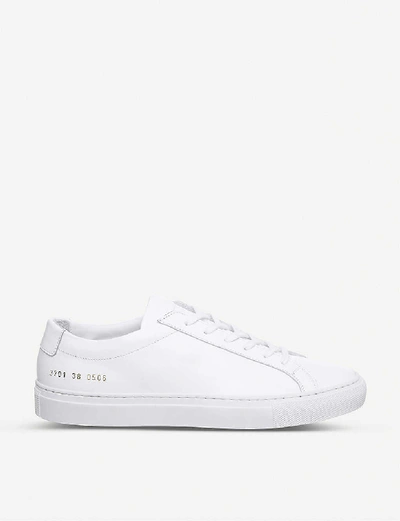 Shop Common Projects Original Achilles Leather Low-top Trainers In Nero