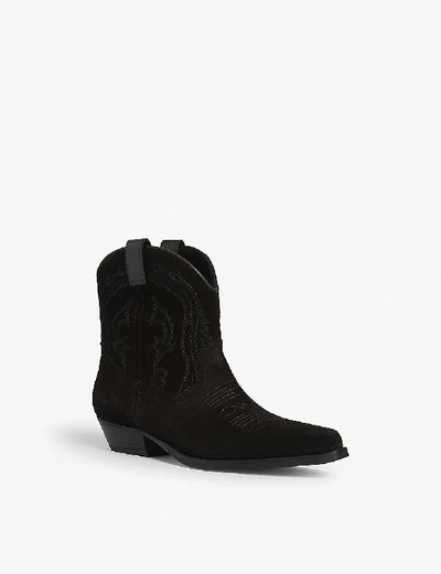 Shop Ba&sh Colt Suede Ankle Boots In Black