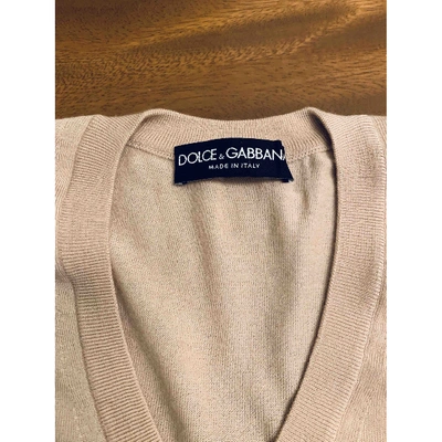 Pre-owned Dolce & Gabbana Pink Cashmere Knitwear