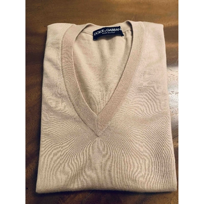 Pre-owned Dolce & Gabbana Pink Cashmere Knitwear