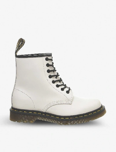 Shop Dr. Martens' Womens White 1460 8-eye Leather Boots 6