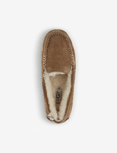 Shop Ugg Ansley Suede Slippers In Brown