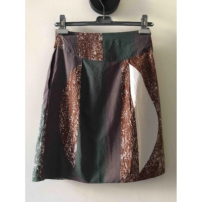 Pre-owned Marni Green Cotton Skirts