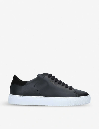 Shop Axel Arigato Women's Blk/white Clean 90 Leather Trainers