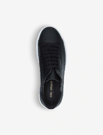 Shop Axel Arigato Clean 90 Leather Trainers In Blk/white