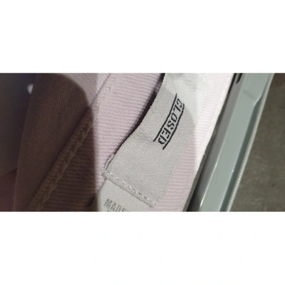 Pre-owned Closed Straight Pants In Pink