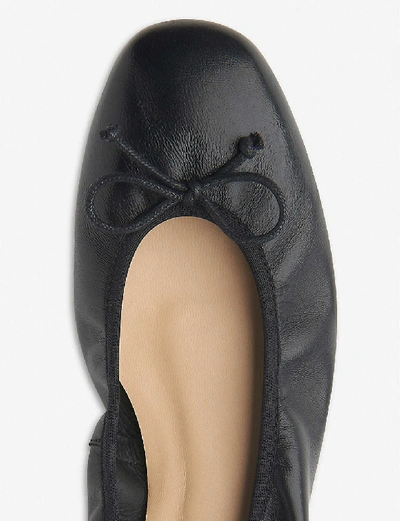 Shop Lk Bennett Women's Bla-black Trilly Leather Ballerina Flats