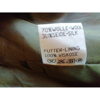 Pre-owned Jil Sander Wool Short Vest In Green