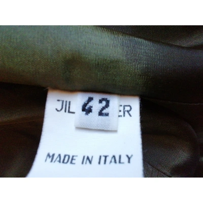 Pre-owned Jil Sander Wool Short Vest In Green