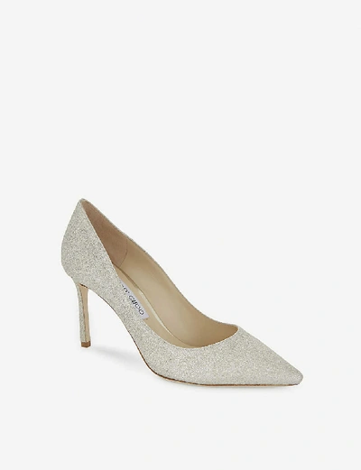 Jimmy Choo Romy 85 Dusty Glitter Pumps Women In Grey