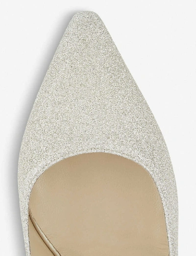 Jimmy Choo Romy 85 Dusty Glitter Pumps Women In Grey