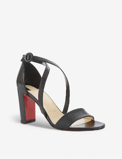 Shop Christian Louboutin Loubi Bee 85 Kid In Black