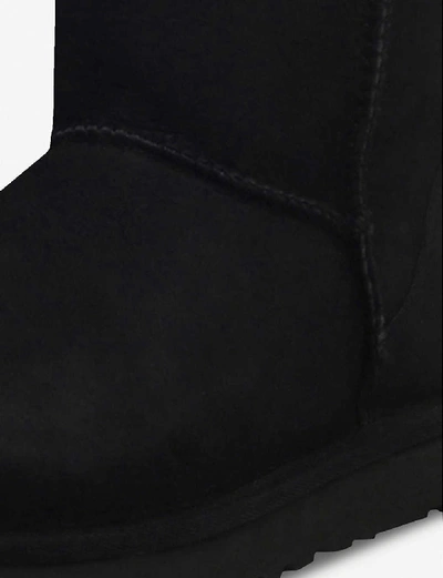 Shop Ugg Women's Black Classic Ll Tall Sheepskin And Suede Boots