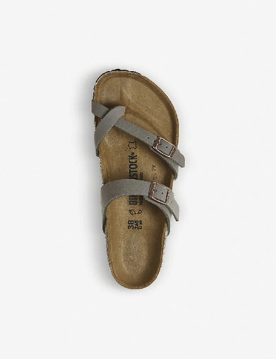 Shop Birkenstock Women's Stone Mayari Faux-leather Sandals