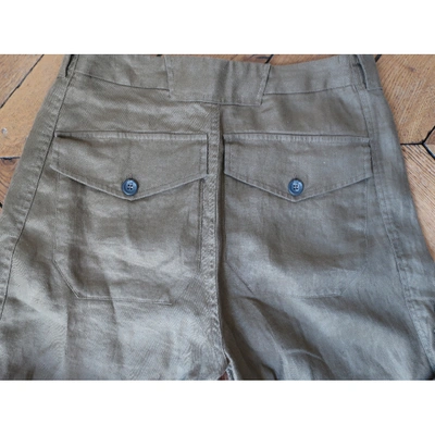 Pre-owned Balenciaga Khaki Cotton Shorts