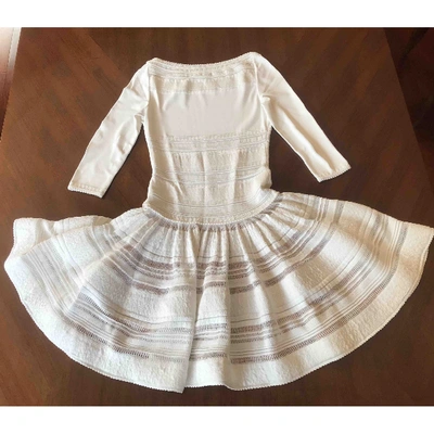 Pre-owned Alaïa White Dress