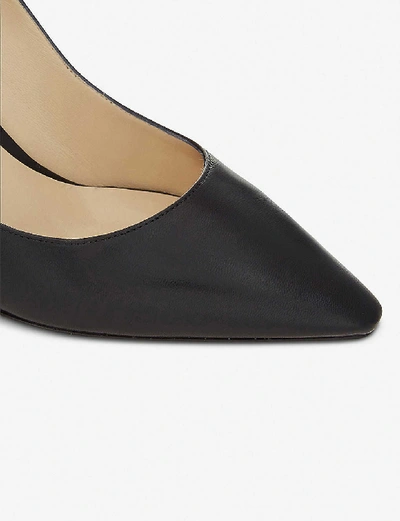 Jimmy Choo Womens Black Romy 85 Leather Courts In Black