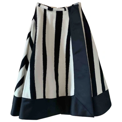 Pre-owned Rochas Wool Mid-length Skirt In Multicolour