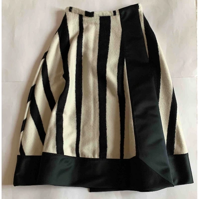 Pre-owned Rochas Wool Mid-length Skirt In Multicolour