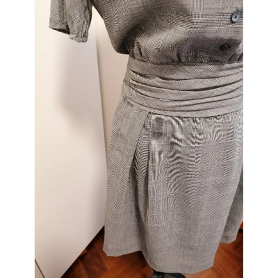Pre-owned Trussardi Wool Mid-length Dress In Other