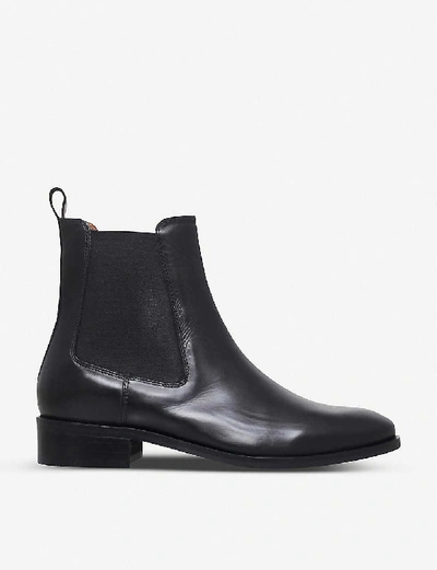 Shop Kurt Geiger Dalby Leather Ankle Boots In Black