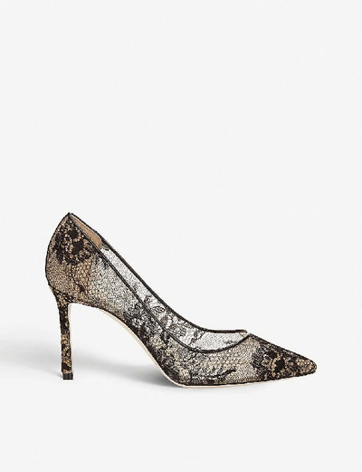 Shop Jimmy Choo Romy 85 Lace Black