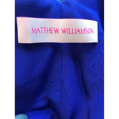 Pre-owned Matthew Williamson Silk Maxi Dress In Multicolour