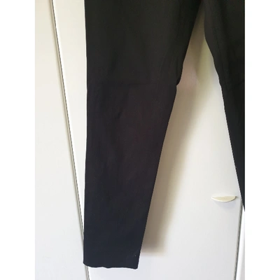 Pre-owned Gucci Straight Pants In Black