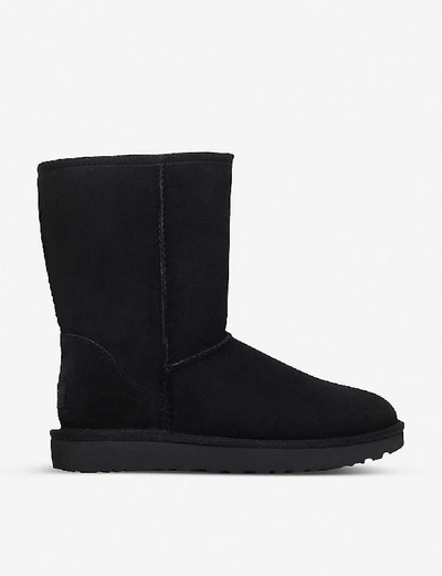 Shop Ugg Women's Black Classic Ll Short Sheepskin Boots