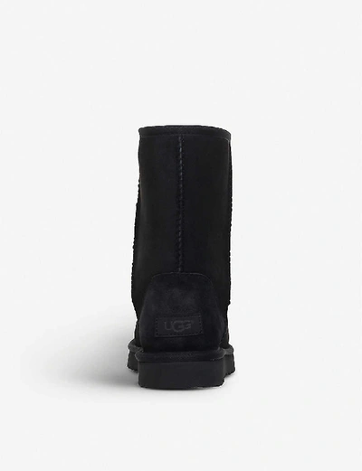 Ugg Logo Patch Mid-tube Boots In Black