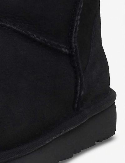 Ugg Logo Patch Mid-tube Boots In Black