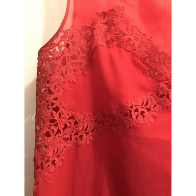 Pre-owned La Perla Silk Blouse In Red