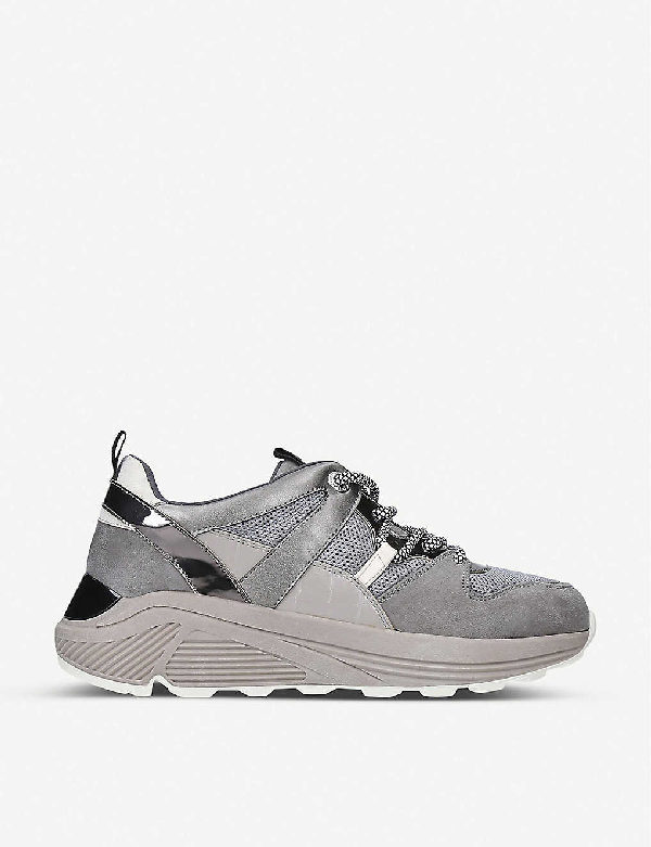 kurt geiger white platform trainers