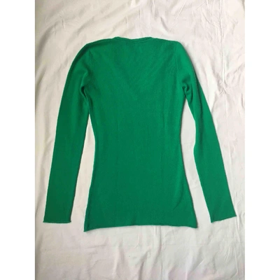 Pre-owned Allude Cashmere Jumper In Green