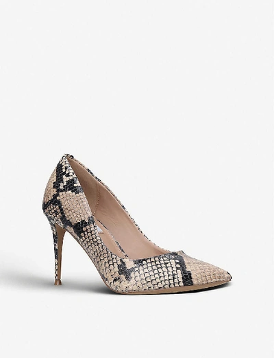 Shop Steve Madden Lillie Leather Courts In Beige Comb