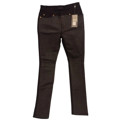 Pre-owned 7 For All Mankind Slim Jeans In Black