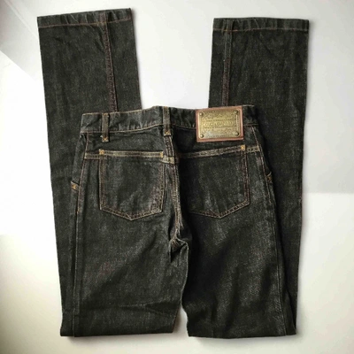 Pre-owned Dolce & Gabbana Straight Pants In Grey