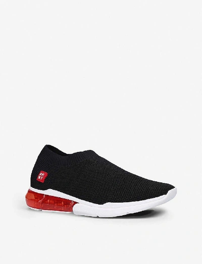 Shop Dkny Penn Knitted Sock Trainers In Black