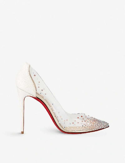 Shop Christian Louboutin Degrastrass Pvc 100 Pvc/gl Mini/sp