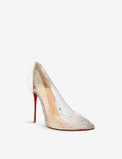 Shop Christian Louboutin Degrastrass Pvc 100 Pvc/gl Mini/sp