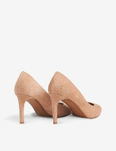 Shop Whistles Cari Pointed Suede Courts In Nude