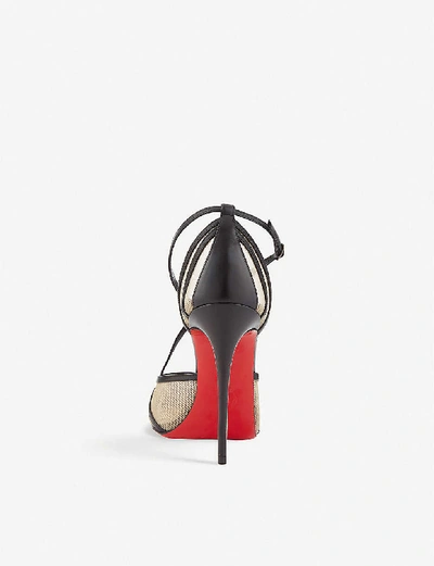 Shop Christian Louboutin Theodorella 100 Kid/rete In Black