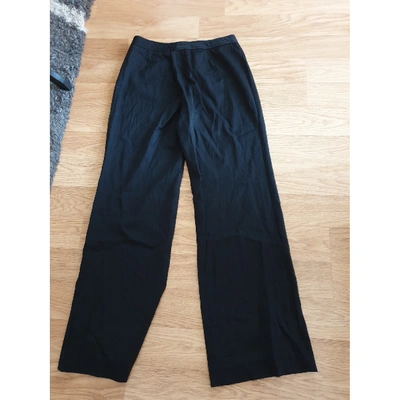 Pre-owned Gerard Darel Wool Large Pants In Black