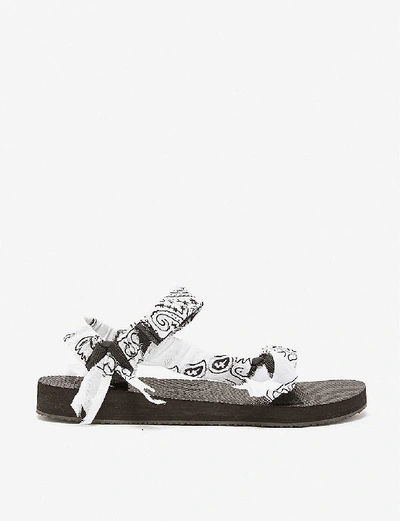 Shop Arizona Love Trekky Bandana Woven Sandals In White